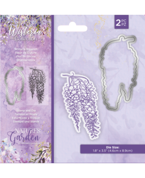 Crafter's Companion Wisteria Collection Stamp & Die Wisteria Blossom (NG-WC-STD-WBLO) Crafter's Companion Wisteria Collection Stamp & Die Wisteria Blossom (NG-WC-STD-WBLO)