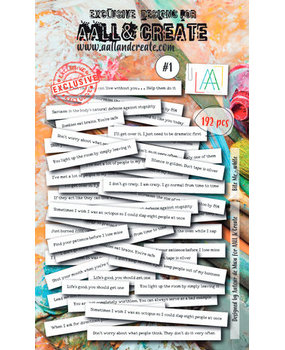 AALL and Create Ephemera Die-cuts Bite Me White (AALL-EP-001) AALL and Create Ephemera Die-cuts Bite Me White (AALL-EP-001)