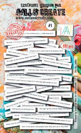 AALL and Create Ephemera Die-cuts Bite Me White (AALL-EP-001) AALL and Create Ephemera Die-cuts Bite Me White (AALL-EP-001)