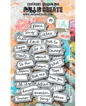 AALL and Create Ephemera Die-cuts Tiny Words White (AALL-EP-009) AALL and Create Ephemera Die-cuts Tiny Words White (AALL-EP-009)