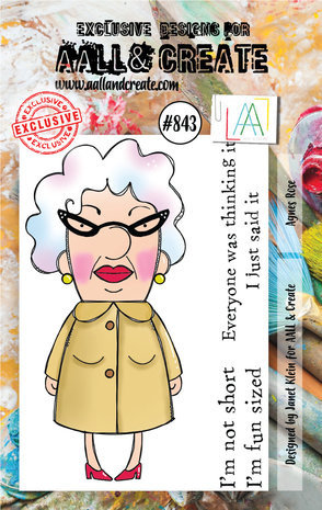 AALL and Create Clear Stamp Set A7 Agnes Rose (AALL-TP-843) AALL and Create Clear Stamp Set A7 Agnes Rose (AALL-TP-843)