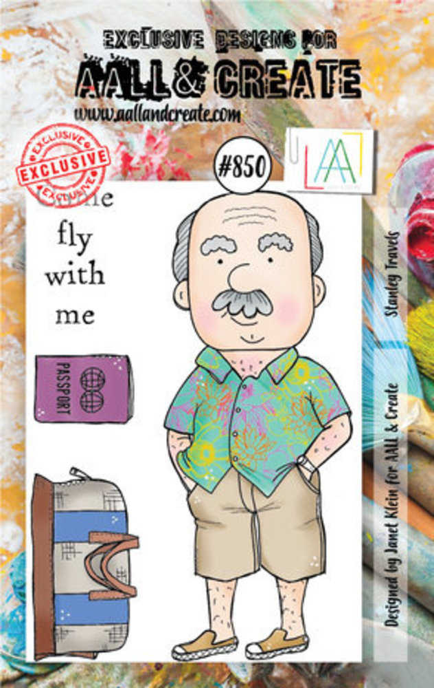 AALL and Create Clear Stamp Set A7 Stanley Travels (AALL-TP-850)