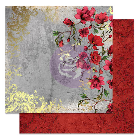 Prima Marketing Inc Magnolia Rouge 12x12 Inch Paper Pad (658205)