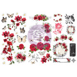 Prima Marketing Inc Magnolia Rouge Rub On Transfers (658281)*