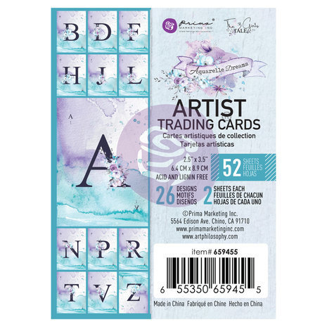 Prima Marketing Inc Aquarelle Dreams 2.5X3.5 Inch Artist Trading Cards (659455) Prima Marketing Inc Aquarelle Dreams 2.5X3.5 Inch Artist Trading Cards (659455)