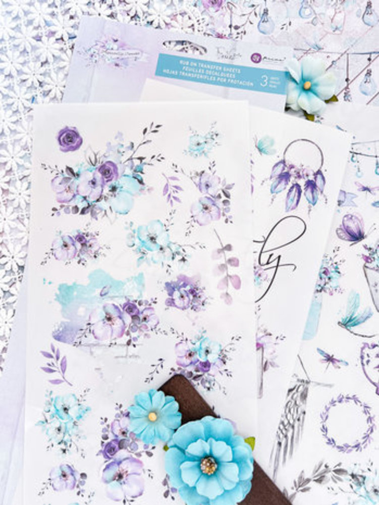 Prima Marketing Inc Aquarelle Dreams Rub On Transfers (659448) Prima Marketing Inc Aquarelle Dreams Rub On Transfers (659448)