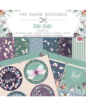 The Paper Boutique Flitter Flutter 8x8 Inch Paper Kit (PB1919) The Paper Boutique Flitter Flutter 8x8 Inch Paper Kit (PB1919)