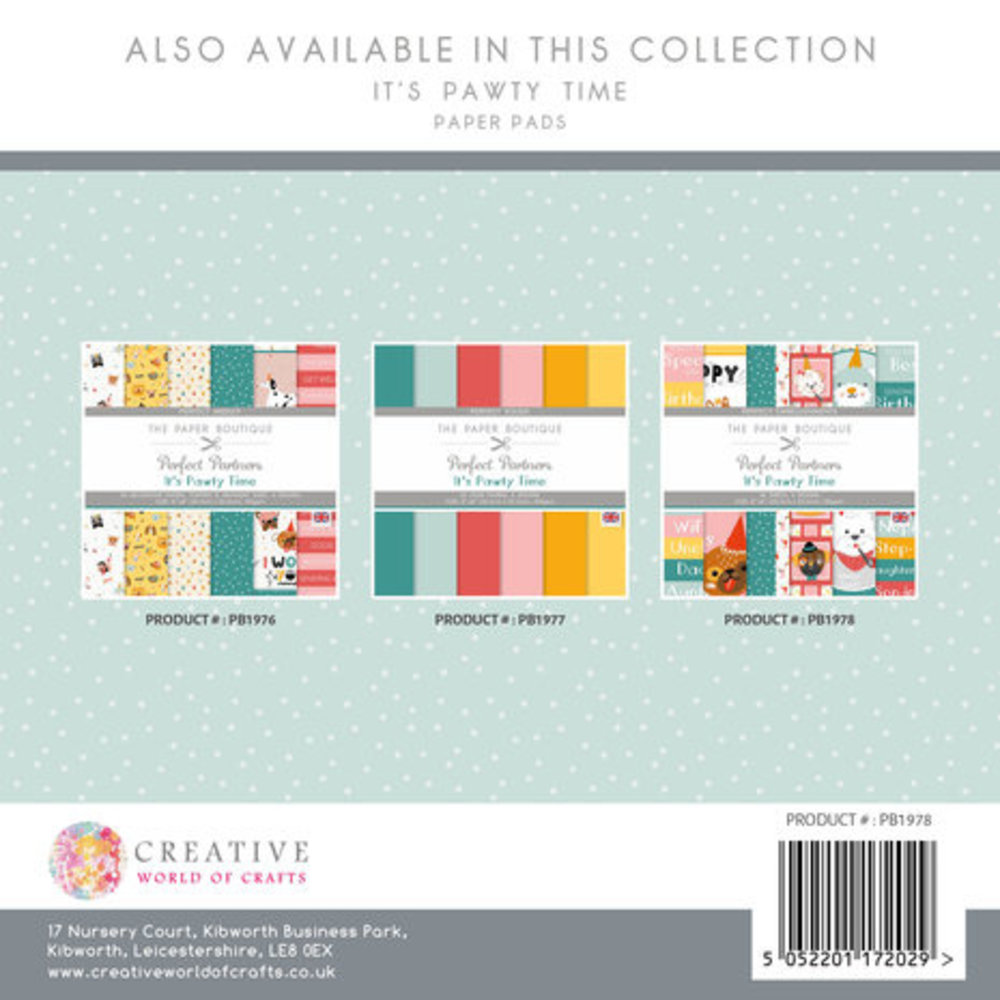 The Paper Boutique It's Pawty Time 8x8 Inch Embellishments (PB1978)