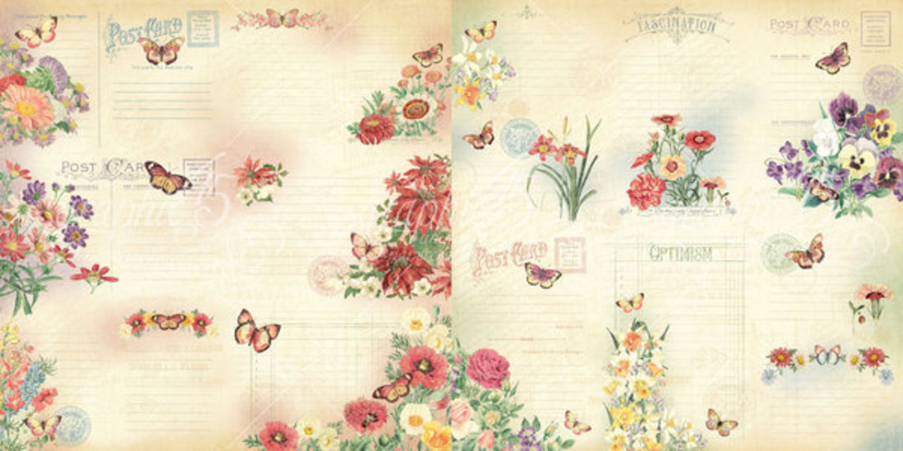 Graphic 45 Flower Market Journaling Cards (4502561)