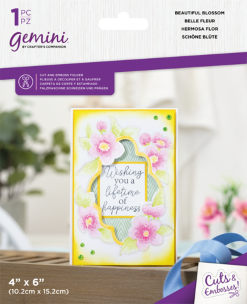 Gemini Floral Frame Cut and Embossing Folder Beautiful Blossom (GEM-CEF4-BEBLOS) Gemini Floral Frame Cut and Embossing Folder Beautiful Blossom (GEM-CEF4-BEBLOS)