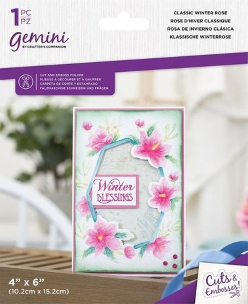 Gemini Floral Frame Cut and Embossing Folder Classic Winter Rose (GEM-CEF4-CWIROS) Gemini Floral Frame Cut and Embossing Folder Classic Winter Rose (GEM-CEF4-CWIROS)