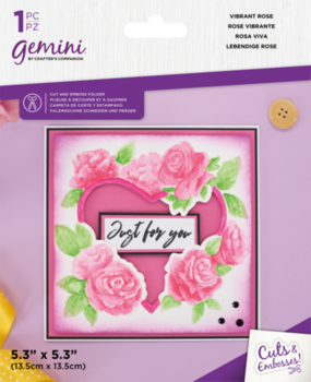 Gemini Floral Frame Cut and Embossing Folder Vibrant Rose (GEM-CEF5-VIBROSE) Gemini Floral Frame Cut and Embossing Folder Vibrant Rose (GEM-CEF5-VIBROSE)