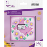 Gemini Floral Frame Cut and Embossing Folder Striking Gerbera (GEM-CEF5-STRGERB)