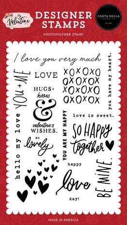 Carta Bella My Valentine Valentine's Wishes Clear Stamps (CBMV294046) Carta Bella My Valentine Valentine's Wishes Clear Stamps (CBMV294046)