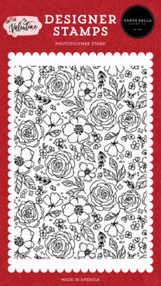 Carta Bella My Valentine Always And Forever Floral Clear Stamps (CBMV294048) Carta Bella My Valentine Always And Forever Floral Clear Stamps (CBMV294048)