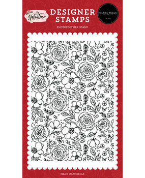 Carta Bella My Valentine Always And Forever Floral Clear Stamps (CBMV294048) Carta Bella My Valentine Always And Forever Floral Clear Stamps (CBMV294048)