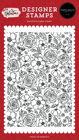 Carta Bella My Valentine Always And Forever Floral Clear Stamps (CBMV294048) Carta Bella My Valentine Always And Forever Floral Clear Stamps (CBMV294048)