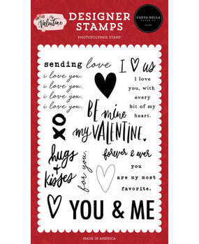 Carta Bella My Valentine I Heart Us Clear Stamps (CBMV294049) Carta Bella My Valentine I Heart Us Clear Stamps (CBMV294049)