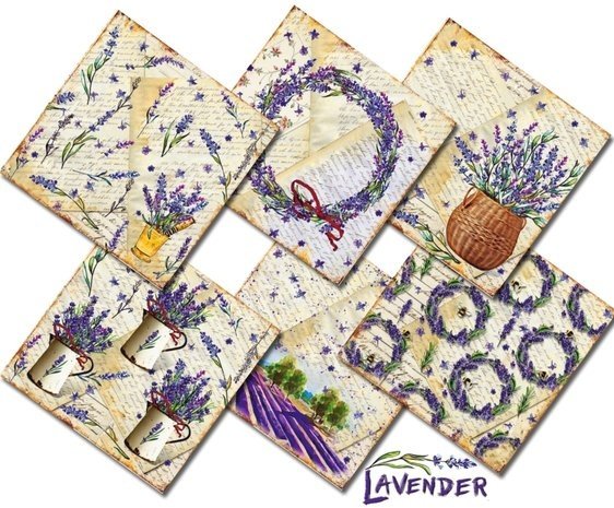 Decorer Lavender 8x8 Inch Paper Pack (DECOR-B40-438) Decorer Lavender 8x8 Inch Paper Pack (DECOR-B40-438)