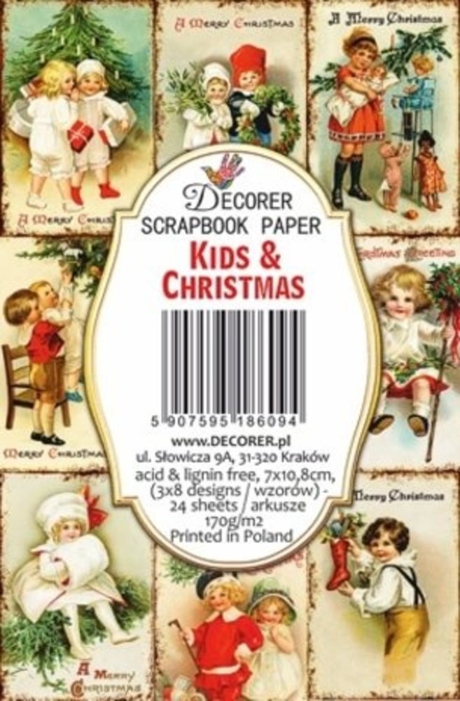 Decorer Kids and Christmas Paper Pack (7x10,8cm) (DECOR-M113)