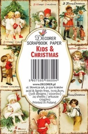 Decorer Kids and Christmas Paper Pack (7x10,8cm) (DECOR-M113)