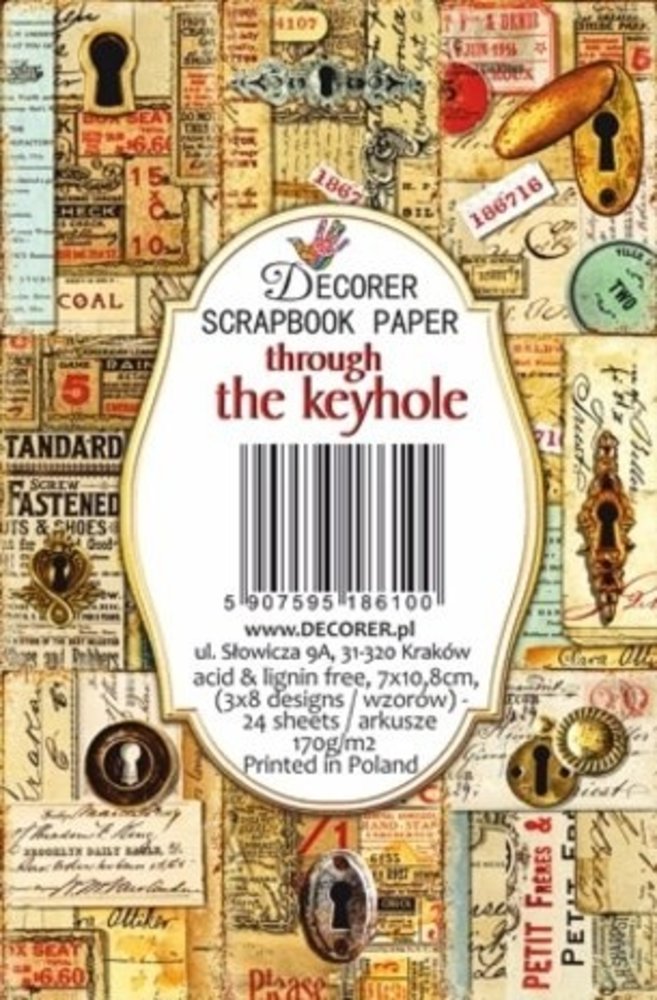 Decorer Through the Keyhole Paper Pack (7x10,8cm) (DECOR-M114) Decorer Through the Keyhole Paper Pack (7x10,8cm) (DECOR-M114)