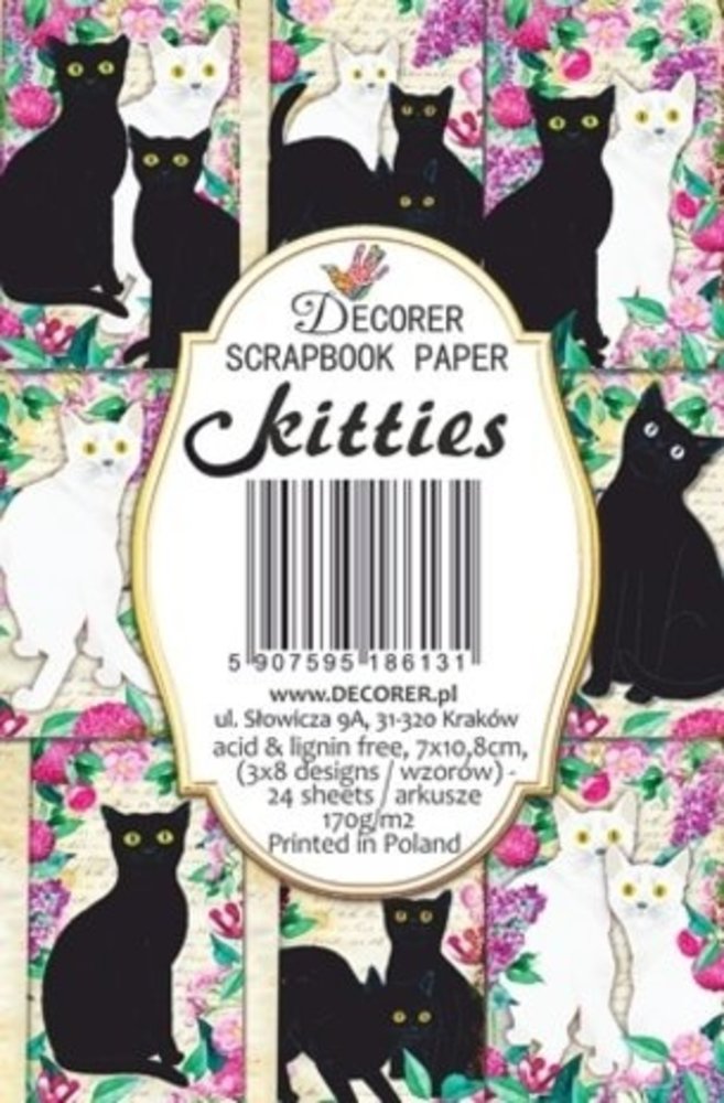 Decorer Kitties Paper Pack (7x10,8cm) (DECOR-M117) Decorer Kitties Paper Pack (7x10,8cm) (DECOR-M117)