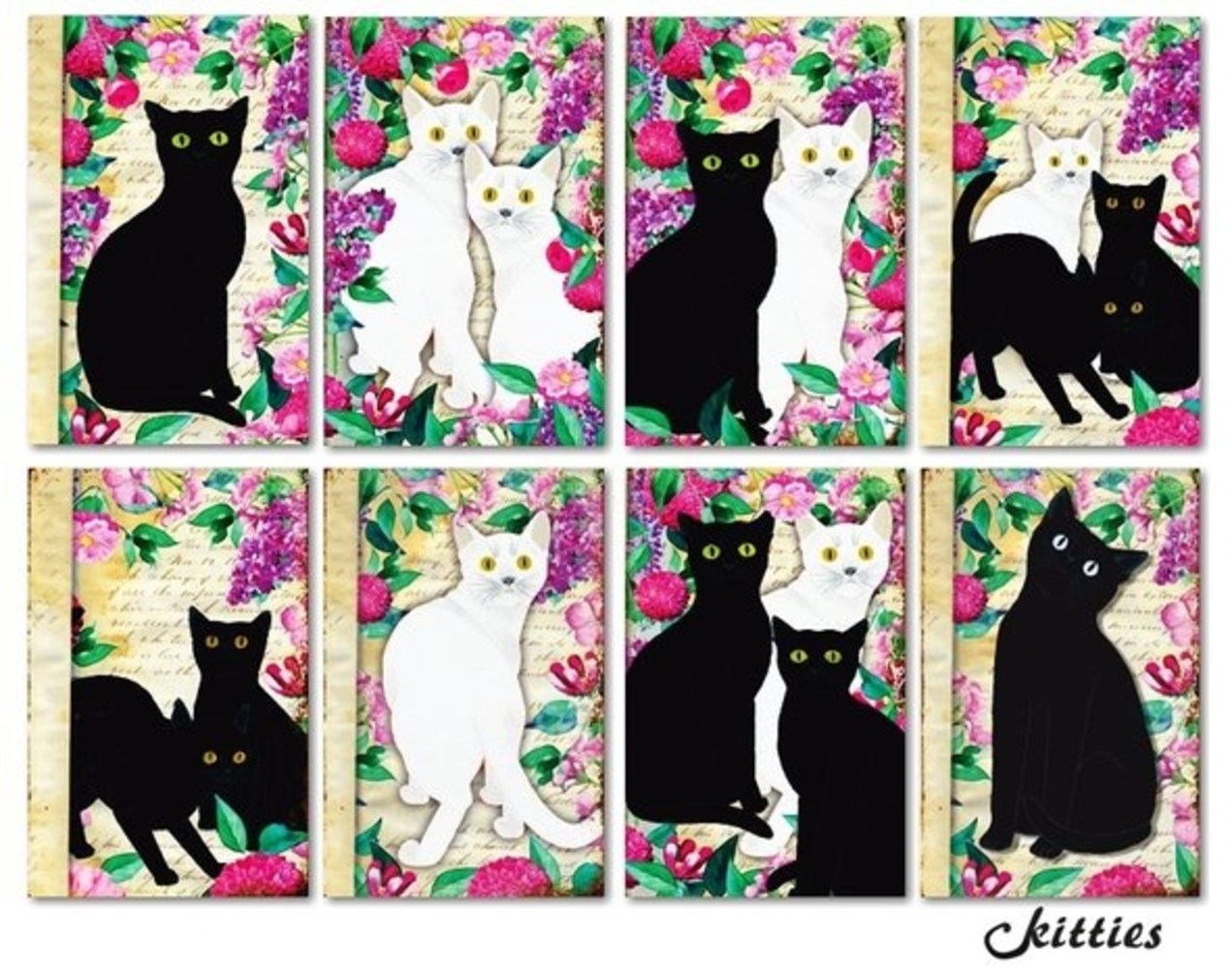 Decorer Kitties Paper Pack (7x10,8cm) (DECOR-M117) Decorer Kitties Paper Pack (7x10,8cm) (DECOR-M117)