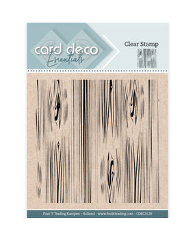 Card Deco Clear Stamp Wood (CDECS129)