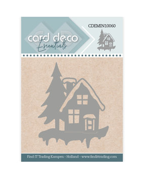 Card Deco Mini Snijmal Winter House (CDEMIN10060)