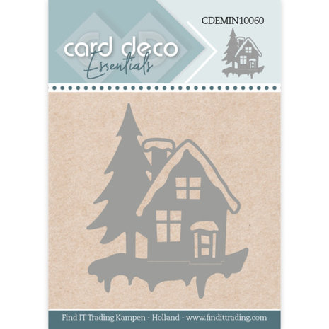 Card Deco Mini Snijmal Winter House (CDEMIN10060)