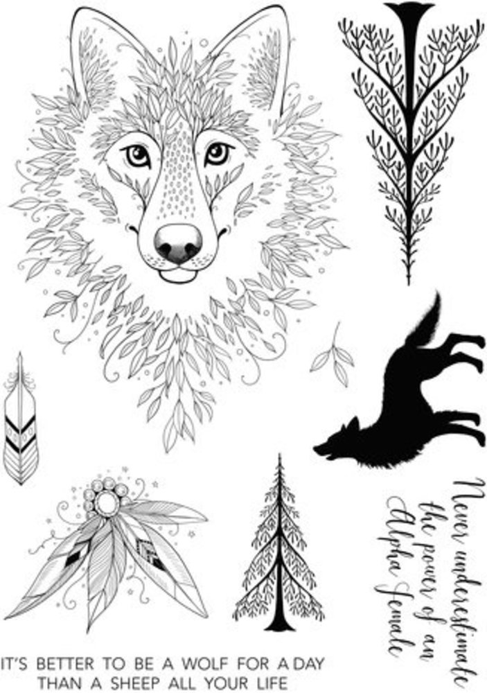 Pink Ink Designs Fauna Series Lupin A5 Clear Stamps (PI195)