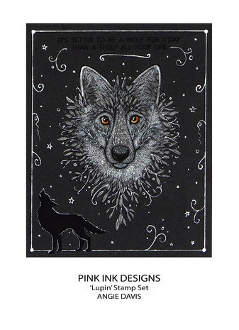 Pink Ink Designs Fauna Series Lupin A5 Clear Stamps (PI195)