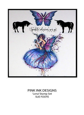Pink Ink Designs Mythical Series Lena A5 Clear Stamps (PI197) Pink Ink Designs Mythical Series Lena A5 Clear Stamps (PI197)