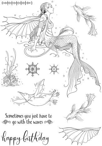 Pink Ink Designs Mythical Series Coraline A5 Clear Stamps (PI199)