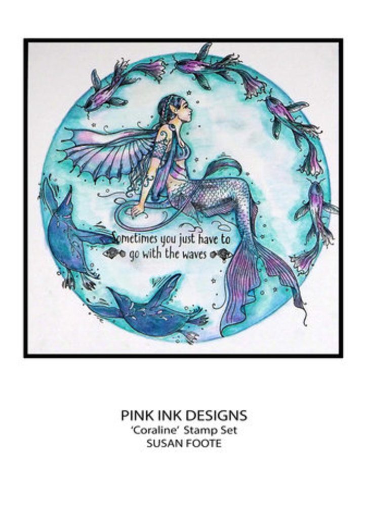 Pink Ink Designs Mythical Series Coraline A5 Clear Stamps (PI199)