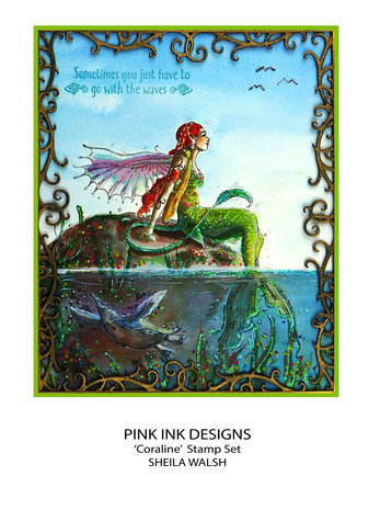 Pink Ink Designs Mythical Series Coraline A5 Clear Stamps (PI199)
