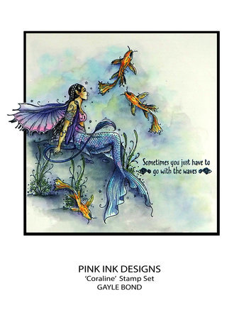 Pink Ink Designs Mythical Series Coraline A5 Clear Stamps (PI199)