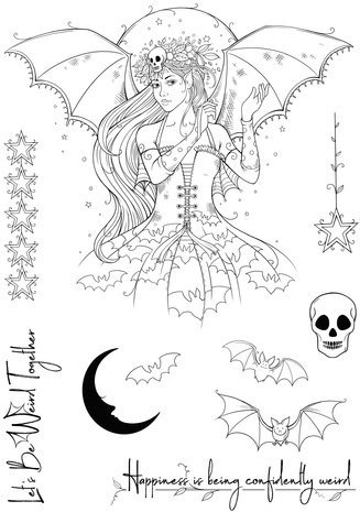 Pink Ink Designs Mythical Series Indiana A5 Clear Stamps (PI200)