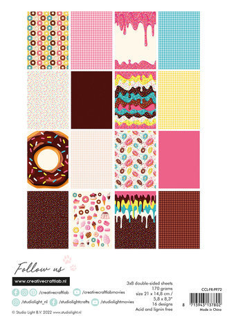 Creative Craftlab Friendz Donuts About You A5 Paper Pad (CCL-FR-PP72) Creative Craftlab Friendz Donuts About You A5 Paper Pad (CCL-FR-PP72)