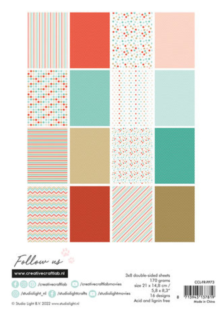 Creative Craftlab Friendz Santa Stop Here! A5 Paper Pad (CCL-FR-PP73)