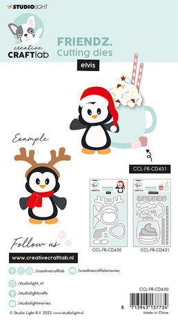 Creative Craftlab Friendz Dies Penguin Elvis (CCL-FR-CD430)