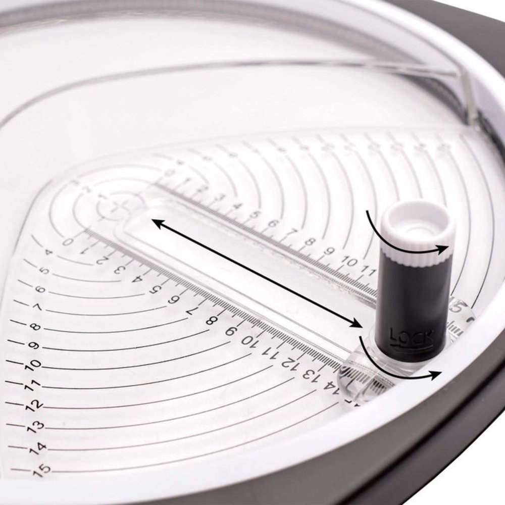 Paper Fuel Cirkelsnijder Ø15cm Zwart (PF102002) Paper Fuel Cirkelsnijder Ø15cm Zwart (PF102002)