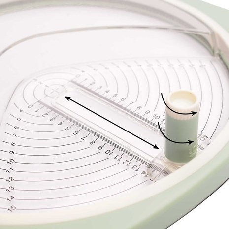 Vaessen Creative Cirkelsnijder Ø15cm Mint (1004-0010)