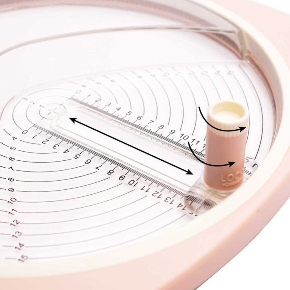 Vaessen Creative Cirkelsnijder Ø15cm Roze (1004-0011) Vaessen Creative Cirkelsnijder Ø15cm Roze (1004-0011)