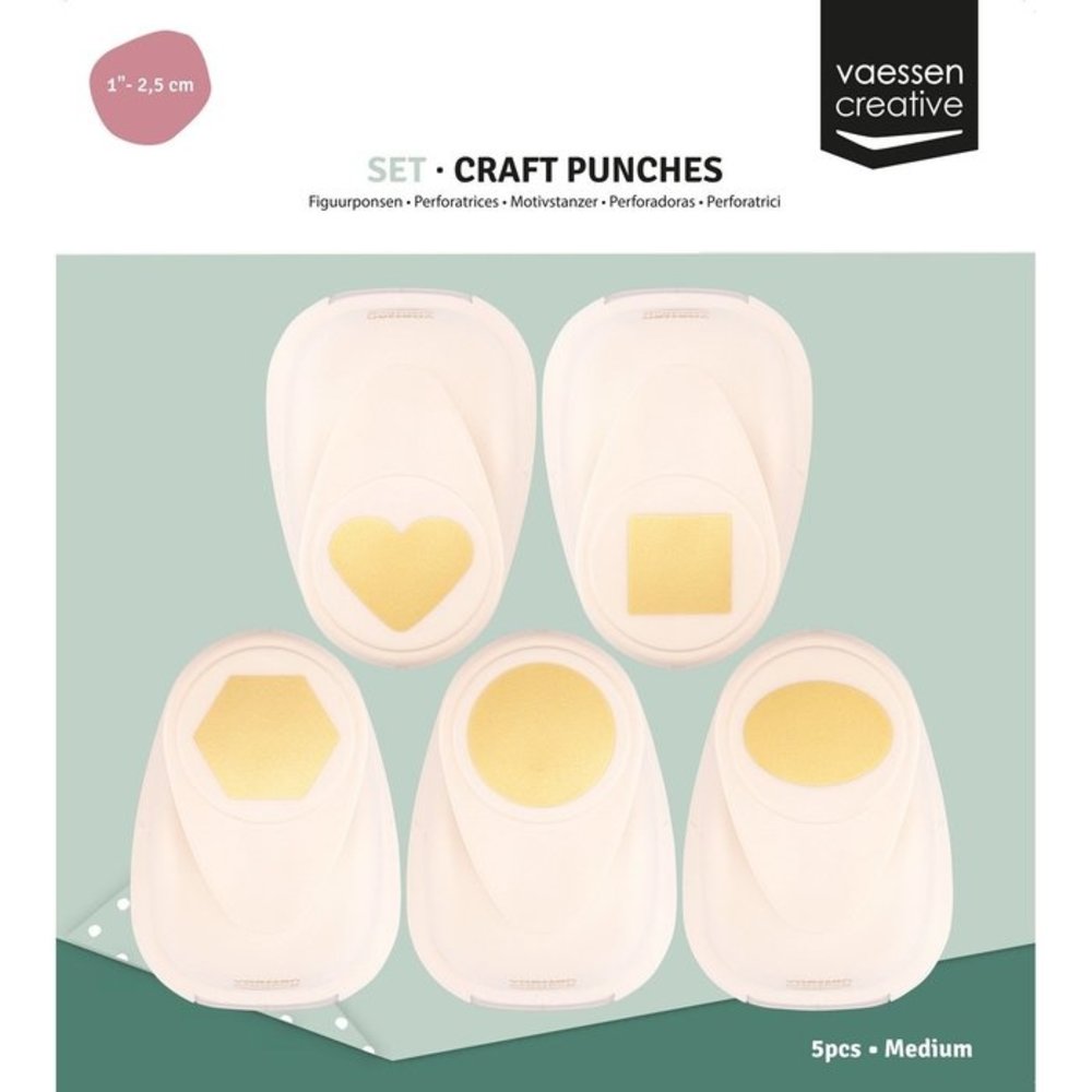 Vaessen Creative Figuurpons Set Vormen (5pcs) (2137-109)