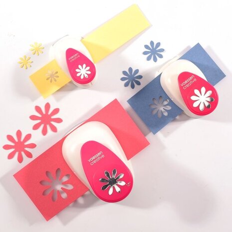 Vaessen Creative Figuurpons Set Bloemen (3pcs) (2137-043)