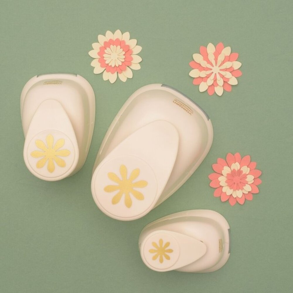 Vaessen Creative Figuurpons Set Bloemen (3pcs) (2137-043)