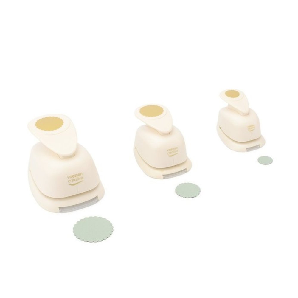 Vaessen Creative Figuurpons Set Scalloped Circle (3pcs) (2137-085) Vaessen Creative Figuurpons Set Scalloped Circle (3pcs) (2137-085)
