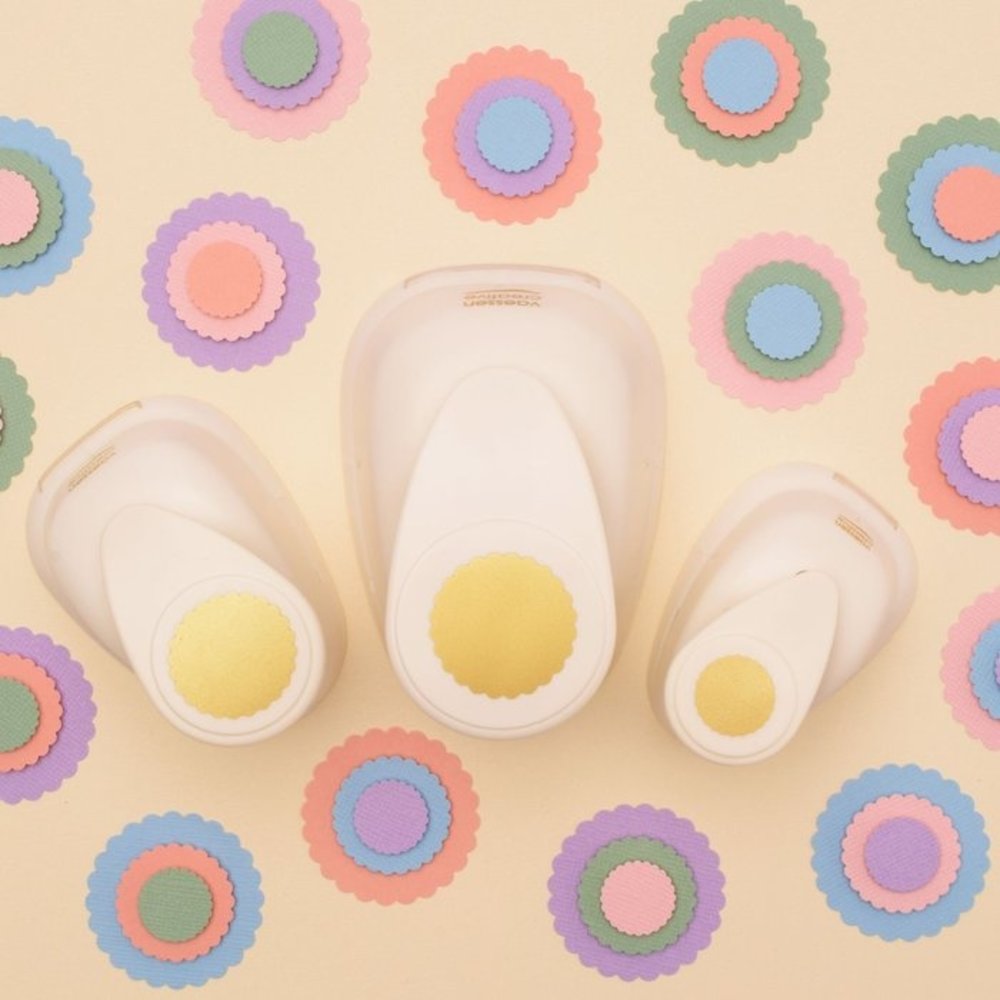 Vaessen Creative Figuurpons Set Scalloped Circle (3pcs) (2137-085) Vaessen Creative Figuurpons Set Scalloped Circle (3pcs) (2137-085)